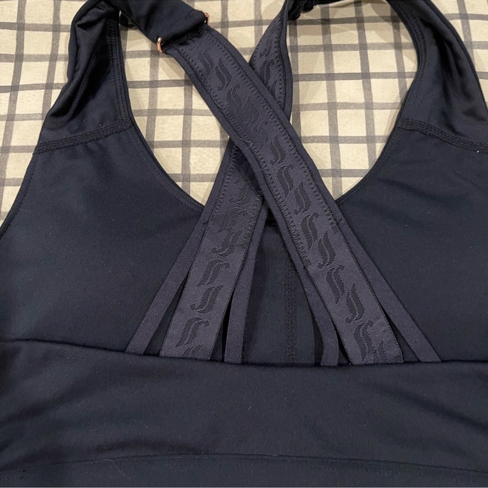 Fabletics Black Sports Bra. Sz Large - Picture 3 of 7